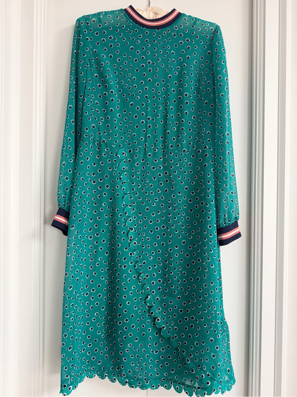 Ted Baker Floral-Print Sheer Dress with slip